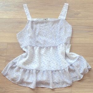 🪻Paper Crane White and Purple Camisole